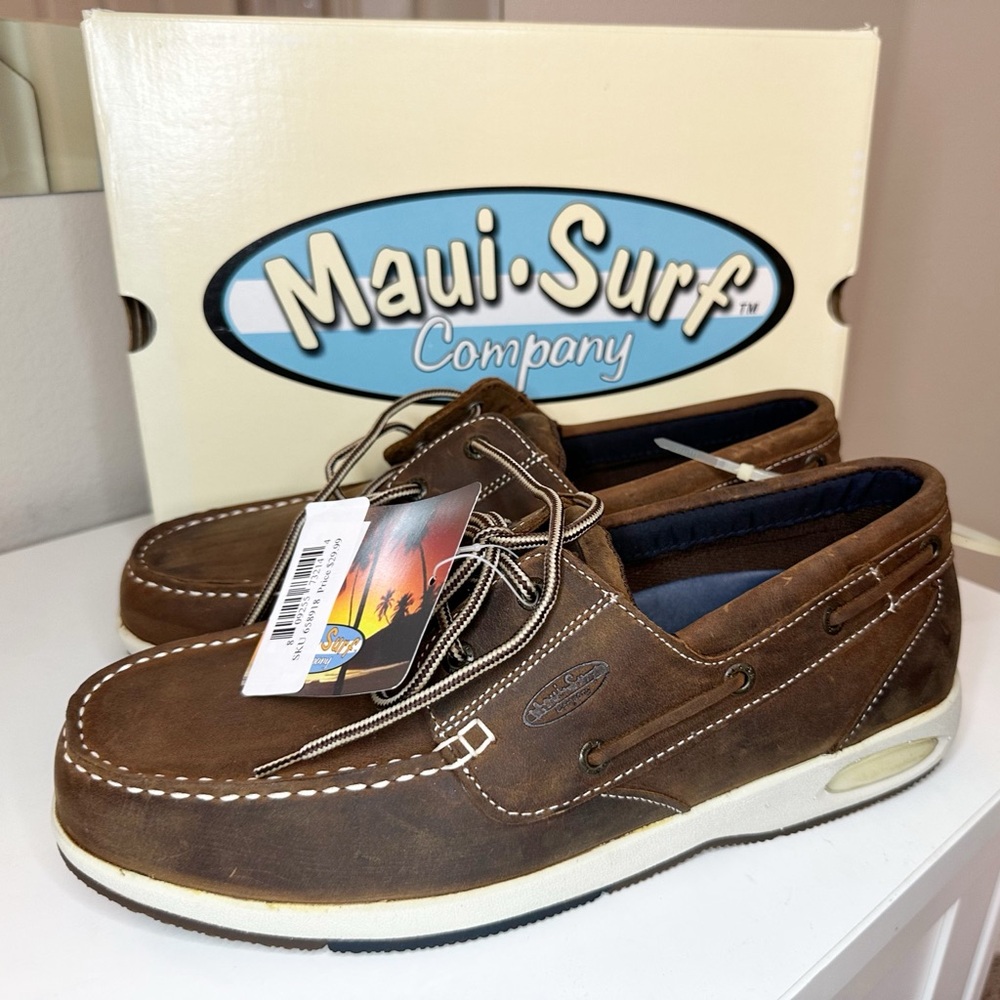 Maui Surf Men’s Loafer Dark Brown Shoes - size 11 - Picture 6 of 11